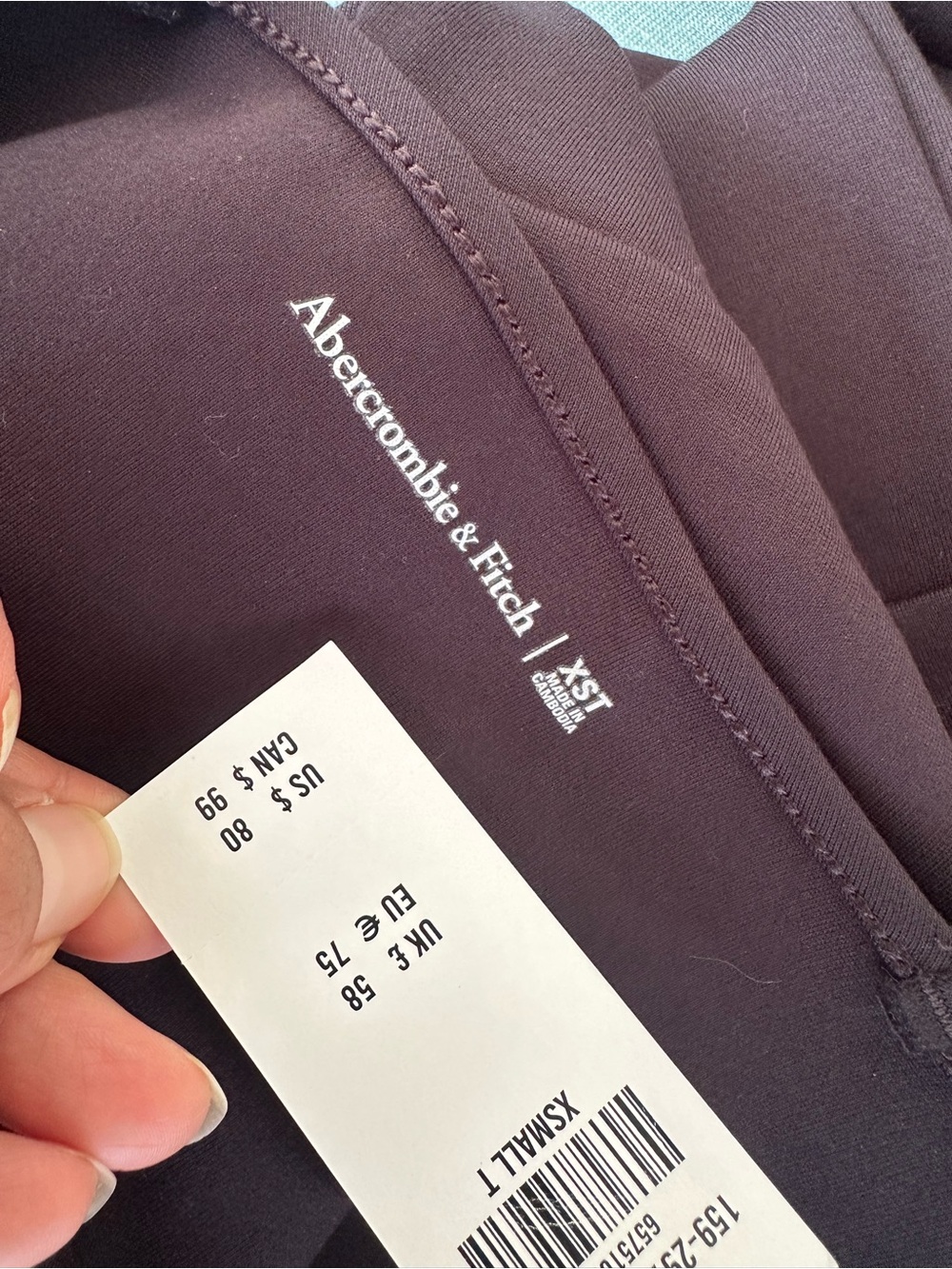 Abercrombie & Fitch Black Bootcut Flared Jumpsuit Fitted/Flared XST New - Picture 5 of 12